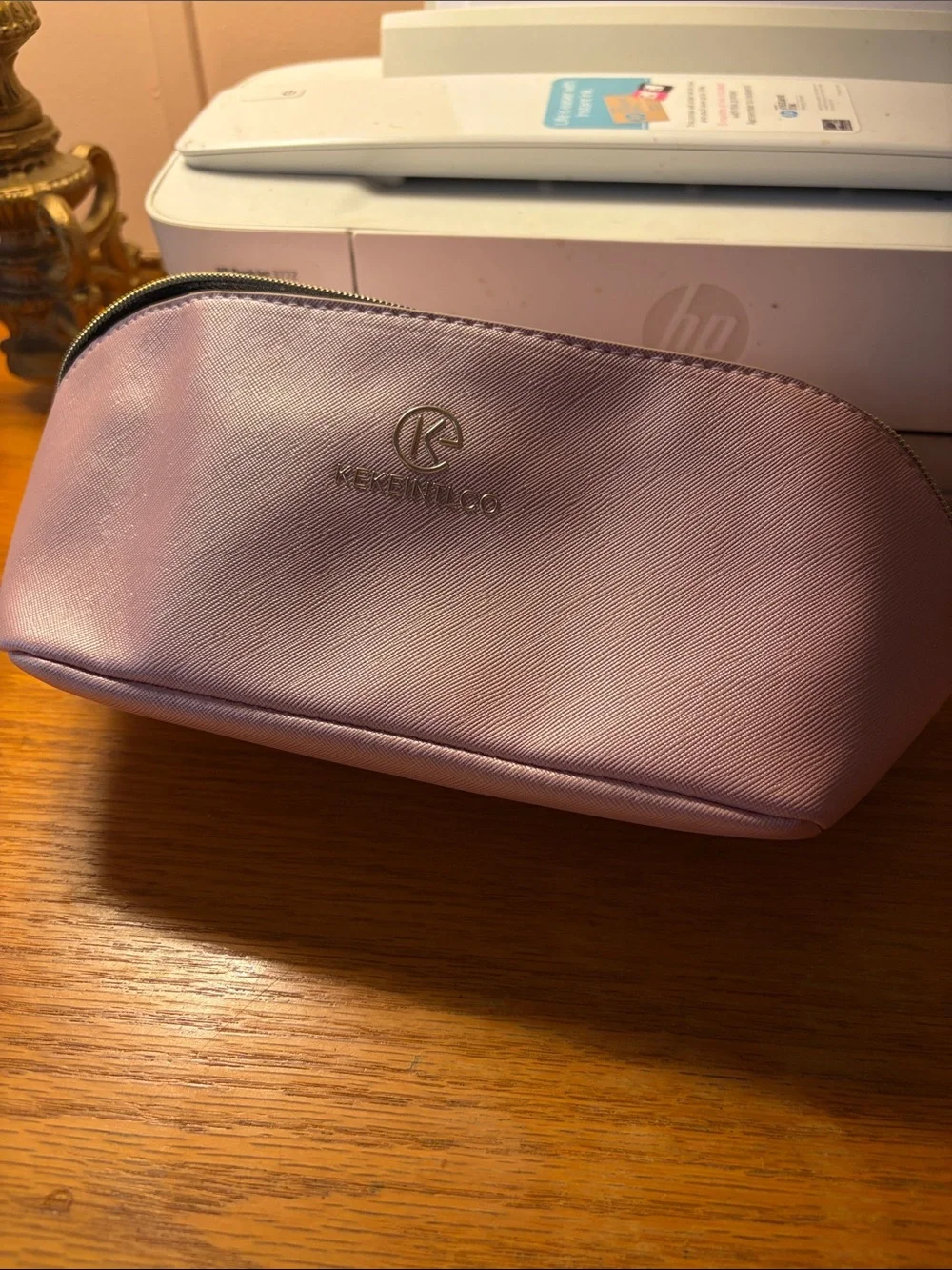 Kendall & Kylie Pink Saffiano Cosmetic Pouch